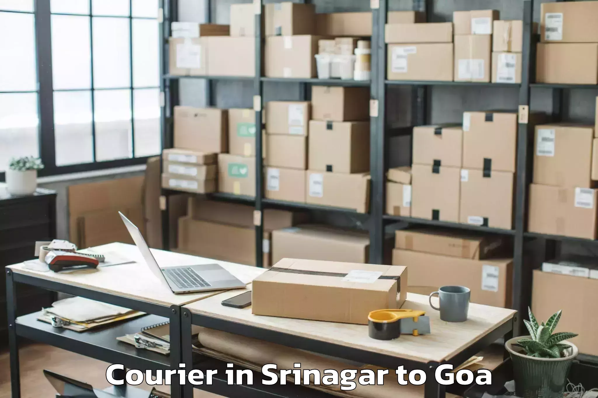 Top Srinagar to Vagator Courier Available